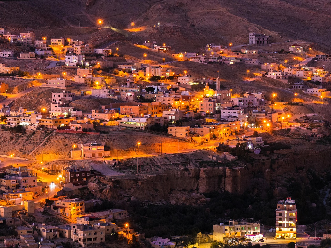 jordan, wadi musa, petra, city, cityscape, houses, vacations, to travel, evening atmosphere, jordan, jordan, jordan, jordan, jordan, petra, petra