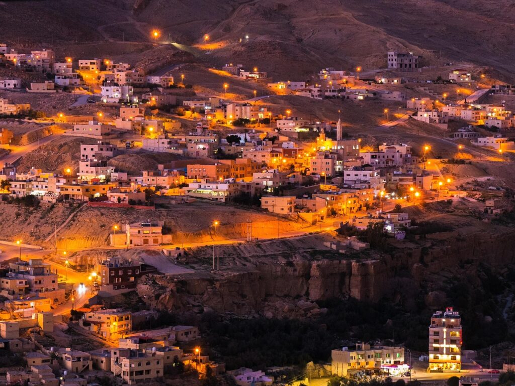 jordan, wadi musa, petra, city, cityscape, houses, vacations, to travel, evening atmosphere, jordan, jordan, jordan, jordan, jordan, petra, petra